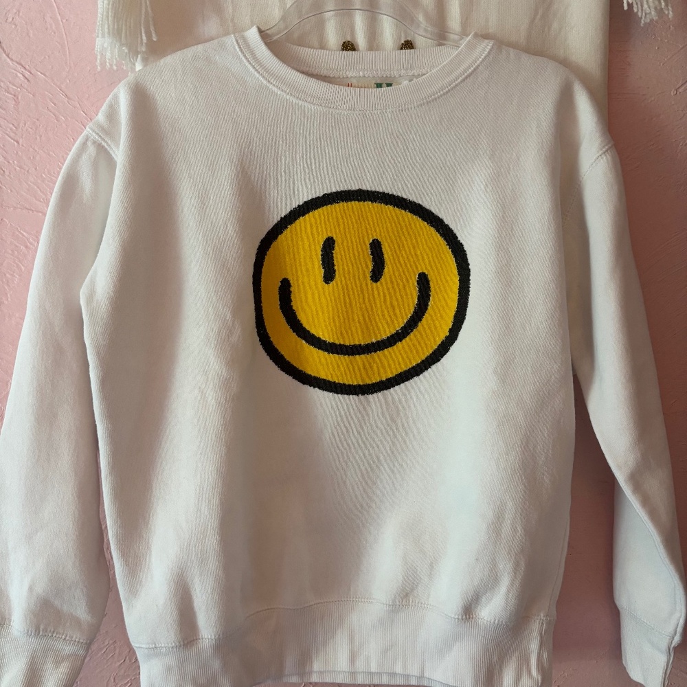Vintage Havana Girls Smiley Face Crewneck Sweatshirt
